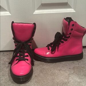 Dr. Martens Pink High-Top Boots